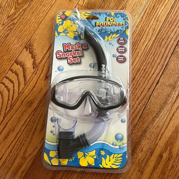 POI POUNDERS MASK & SNORKEL SET. Brand new never open. Color is black - Picture 1 of 4